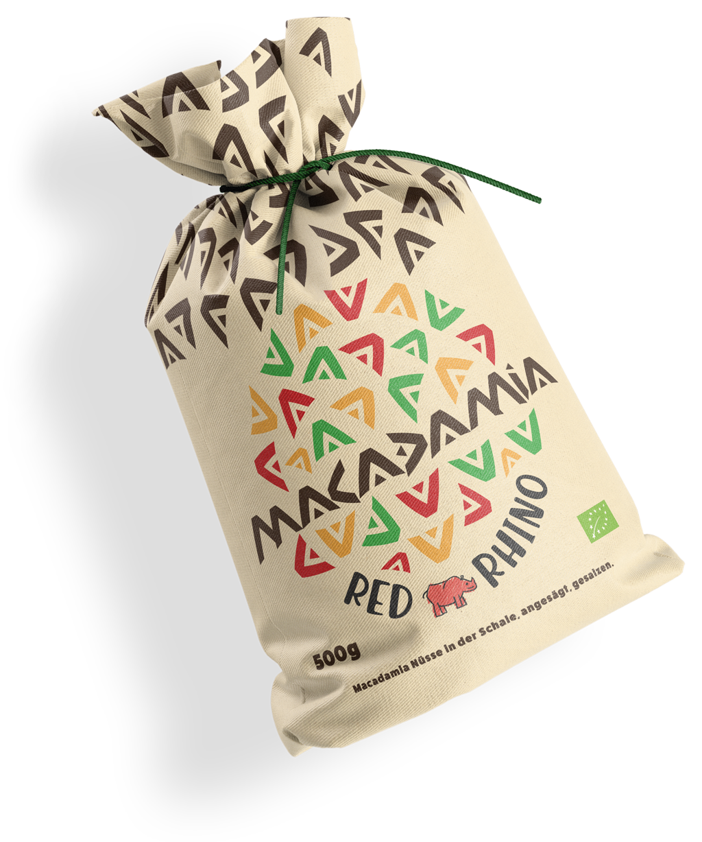 RedRhino Macadamia – FMCG Logo-Design von Estudio SR